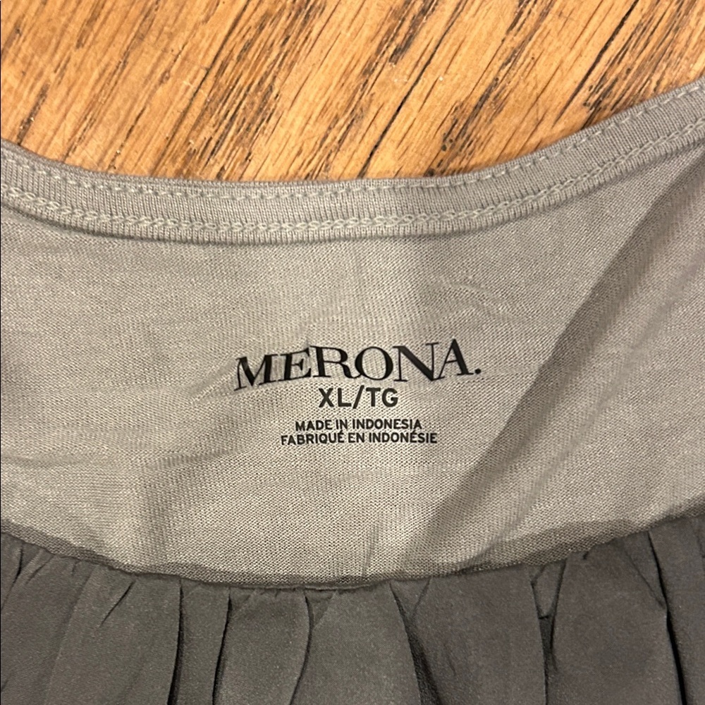Merona Gray and dark Gray Tank Top - Picture 2 of 4